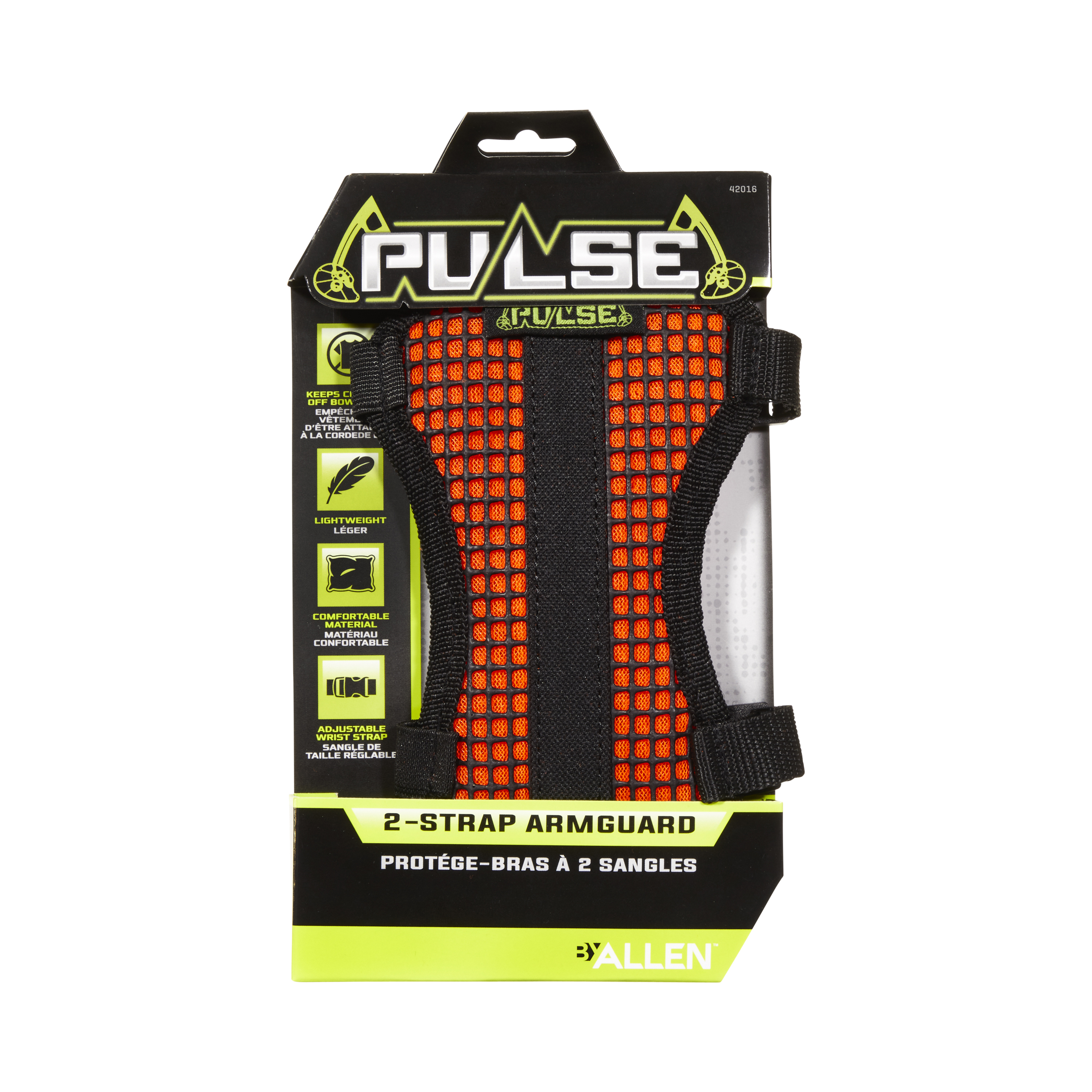Pulse Two-Strap Archery Armguard, Polyester, 42016, Orange