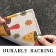 thumbnail image 6 of Red Mushroom Flower Light Pattern Door Rugs,Washable Non Slip Door Mats Indoor,Decorative Door Mats,Entry Mat Indoor for Entrance,Bedroom,Kitchen,Bathroom,17"x30", 6 of 6