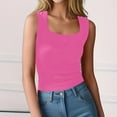 thumbnail image 2 of Jerdar Women's Sleeveless Scoop Neck Ribbed Tank Tops Lightweight Fitted Cami Tee Shirts S, 2 of 7