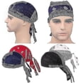 thumbnail image 1 of 4 Pack Men's Cotton Chemotherapy Beanie for Cancer Patients Hair Loss, Soft Breathable Skull Cap Head Cover, 1 of 5
