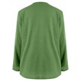 thumbnail image 4 of AherBiu Cotton Linen Tops for Women Long Sleeve Shirt V Neck Lightweight Summer Casual Loose Blouse Pullover, 4 of 5