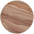 thumbnail image 4 of Safavieh Couture Valentia Scandinavian Marble and Manufactured Wood Round End Table, Brown, 4 of 8