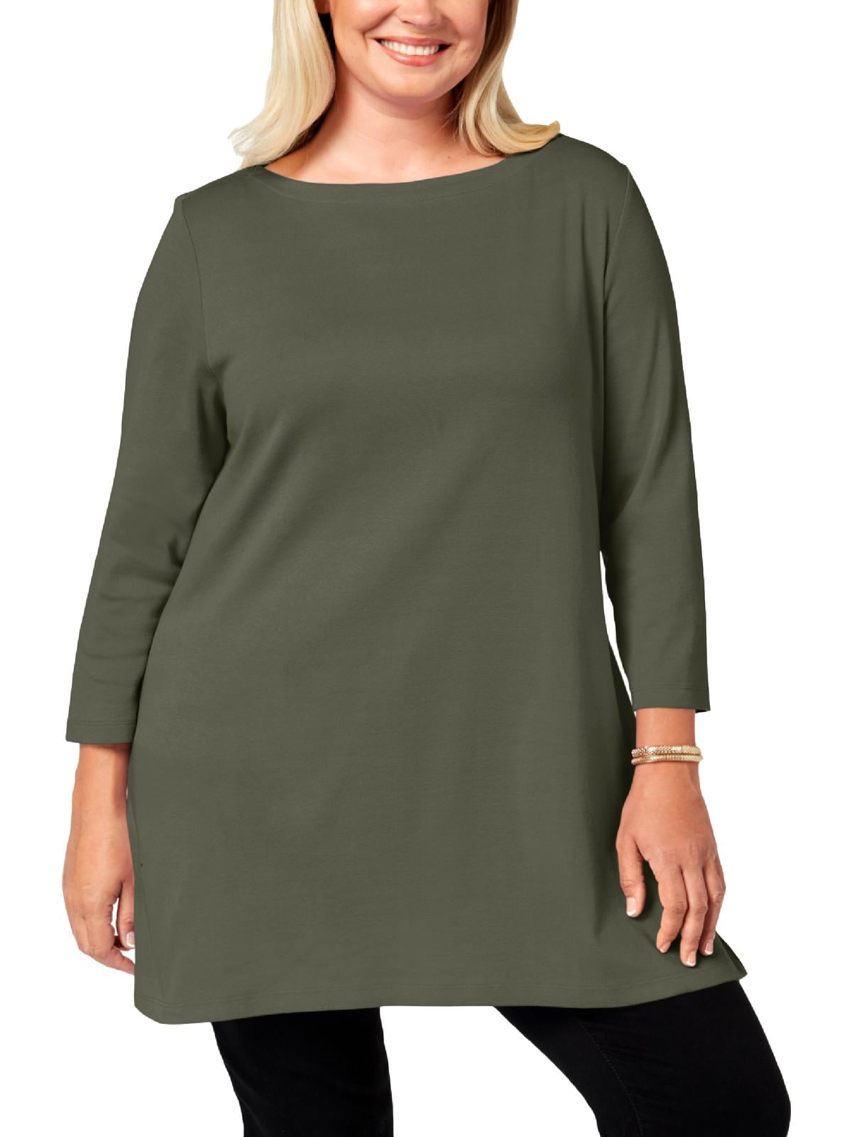 karen scott tunic tops