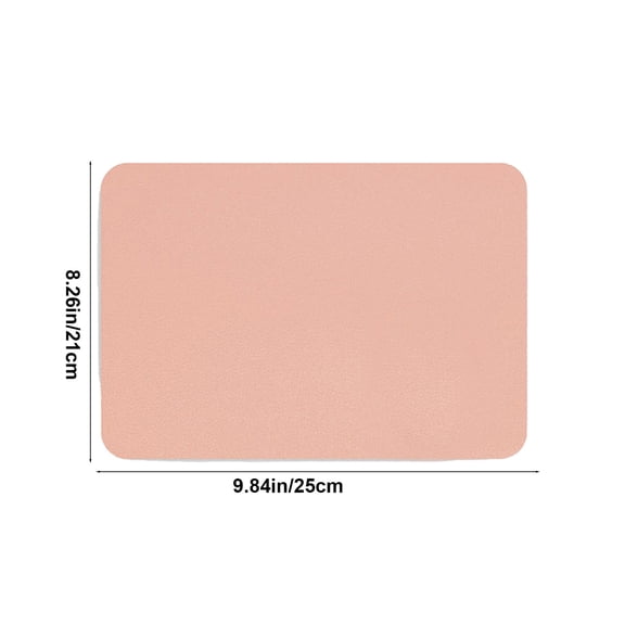 Rkxzt Mouse Pad Plastic Leather Mouse Pad 9.84 x 8.26 Inch Small Size Waterproof Glossy Surface Office Desk Mat 1 Piece Furniturefurniture|Pu,Pink