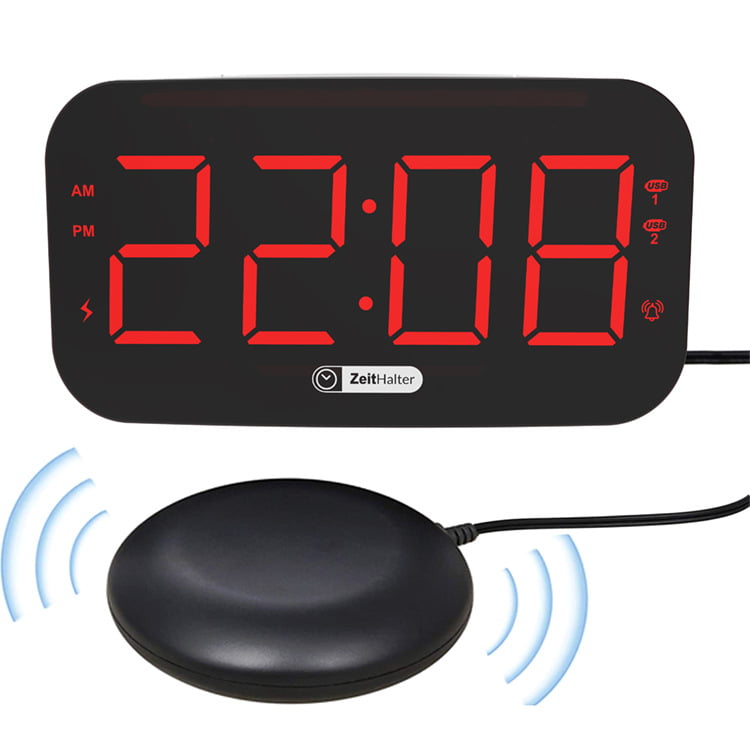 Digital Clock with Sound Alarm 7 Inch LED Screen Display Temperature NEW 2020 