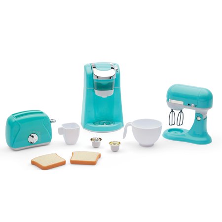 Kidoozie Trendy Kitchen Trio Set of 3 Realistic Toy Kitchen Appliances for Pretend Play; Children ages 3+