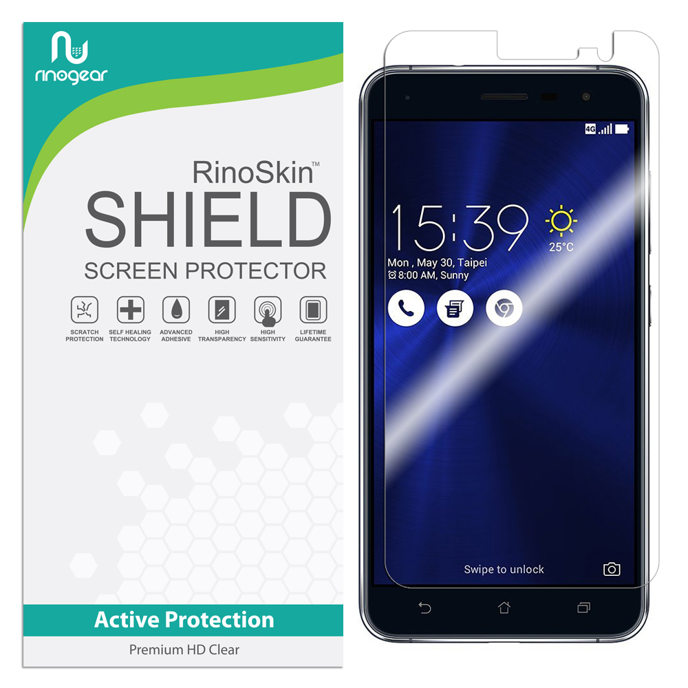 ASUS Zenfone 3 (2016) Screen Protector RinoGear Flexible HD Crystal Clear Anti-Bubble Unlimited Replacement Film ASUS Zenfone 3 (2016) Screen Protector RinoGear Flexible HD Crystal Clear Anti-Bubble Unlimited Replacement Film