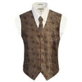thumbnail image 2 of Gioberti Men's Formal 4pc Paisley Vest Necktie Bowtie and Pocket Square, 2 of 6