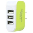 thumbnail image 3 of Wisewang Wall Charger 3 Port Plug Small Compact USB Power Adapter Safe Phone Charging Cell Phones Cameras Socket Mobile Green 1Set, 3 of 6
