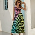 thumbnail image 2 of Animal Print Patterns Sleeveless Dress Female Clothing Dress Women Summer 2025 Dress, 2 of 7
