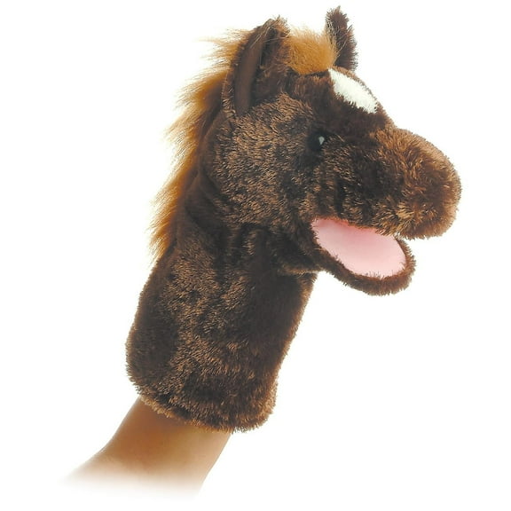 Aurora - Medium Brown Hand Puppet - 9" Lonestar - Interactive Stuffed Animal