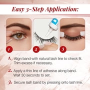 Ardell Naked Strip False Eyelashes 421, Natural-Looking Eye Lashes Lash, 4 Pairs