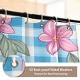 thumbnail image 4 of Shower Curtain and Rug Sets 4pcs Bathroom Sets Includes 12 Free Hooks 66" x 72" Flowersc, 4 of 8