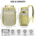 thumbnail image 2 of Retro Chicken and Hen Cartoon Backpack Cooler, Rustic Farm Design Insulated Cooler Bag, Leakproof Waterproof Lunch Backpack for Outdoor Lovers and Trips, 2 of 3