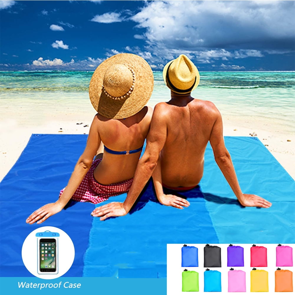 LYNKFUN Sand Free Beach Blanket Sand Proof Extra Large Oversized 10'X9' XXL Blue 
