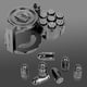 thumbnail image 1 of Juego de dados CZYY Metal Polyhedral Bullet 7 con contenedor para revólver, 1 of 9