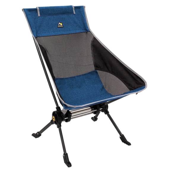 GCI Outdoor ComPack Rocker Compact Rocking Camping Chair with Carry Bag, Heathered Royal