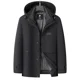 thumbnail image 3 of Chaqueta corta de plumón, chaquetas con capucha, parka extraíble, ropa de diseñador, chaqueta acolchada de plumón de pato para hombre, abrigo cálido de invierno para hombre, 3 of 5