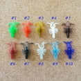 thumbnail image 2 of Opolski 20Pcs Artificial Shrimp Lure Reusable Flexible PVC Plastic Hairy Shrimp Bait Fishing Accessory, 2 of 8