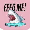 thumbnail image 4 of Inktastic Feed Me with Shark Head Boys or Girls Baby Bib, 4 of 4