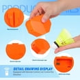 thumbnail image 3 of OULII 1Set Single Player Portable Badminton Rebound Trainer with Nylon Shuttlecock and Remote Control, 3 of 7