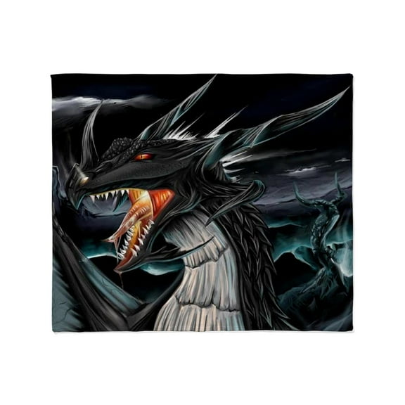 CafePress - Dragons 1 Throw Blanket - Soft Fleece Throw Blanket, 50"x60" for All Ages