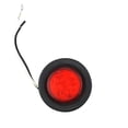 thumbnail image 3 of MesaSe 5 Pcs 2 Pouces 12V 4 LEDs Feu de Signalisation Rond pour Camion Remorque Caravane (Rouge), 3 of 5