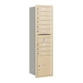 thumbnail image 2 of Maximum Height Recessed Mounted 4C Horizontal Mailbox with 9 Doors and 1 Parcel Locker in Sandstone with USPS Access - Rear Loading, 2 of 3