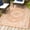 Orange/Cream, variant on JONATHAN Y SANTA MONICA 2 x 10 Runner Rug, Sinjuri Medallion Textured Weave - Teal Blue/Gray, SMB101C-210