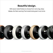 Nest Learning Thermostat, Easy Control for Every Room, Stainless Steel (3rd Gen)