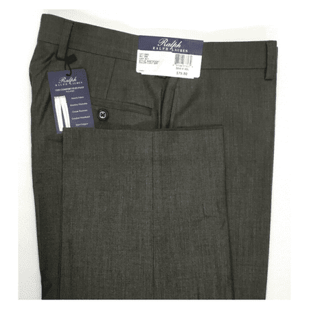 $79.50 Ralph Lauren Men's Classic Fit Flat Front Pants, Light Brown, W32X30L