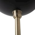 thumbnail image 7 of NOVA of California Luna Bella Torchiere Floor Lamp - Matte Black & Gold-Leaf Shade, Weathered Brass, Black Marble Base, Dimmer, 7 of 7