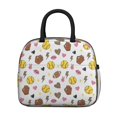thumbnail image 2 of Womens Colorful Softball and Fashion Icons Pattern Lunch Box for Work,Insulated Lunch Bag for Women,Loncheras Para Mujer,Leakproof Adult Lunch Bag for Work,Beach,Travel,Picnic,Camping, 2 of 7