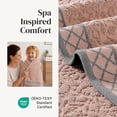 thumbnail image 5 of Modern Threads Jacquard Border 6-Piece Cotton Bath Towel Set, Peach, 5 of 8