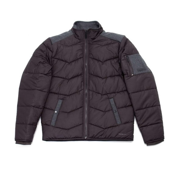 Calvin Klein Men's Qulited Stand Collar Bomber Jacket, Bordeaux,XL - US