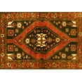 thumbnail image 1 of Ahgly Company Machine Washable Indoor Rectangle Persian Yellow Traditional Area Rugs, 5' x 8', 1 of 4