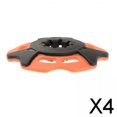 thumbnail image 1 of DYNWAVECA 2x Panier Flocon de Neige de Randonnée Panier de Randonnée Accessoires de Remplacement Portables Panier pour Perche de Ski Panier de Ski pour la Neige pour la Randonnée, Orange, 4 Pcs, 1 of 10