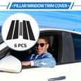 thumbnail image 2 of Unique Bargains 6 Pcs Door Pillar Window Trim for Kia Optima 2011-2015 Black, 2 of 8