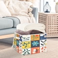 thumbnail image 3 of Yayeee Collapsible Cube Storage Bin with Lid Fabric Closet Decorative Basket with Handles, Floral Patterns, 3 of 7