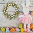 thumbnail image 3 of 14 Inches Artificial Flower Wreath with Easter egg Front Door Wall Window Party Decoration,Spring Festival Ornaments Gifts, 3 of 6