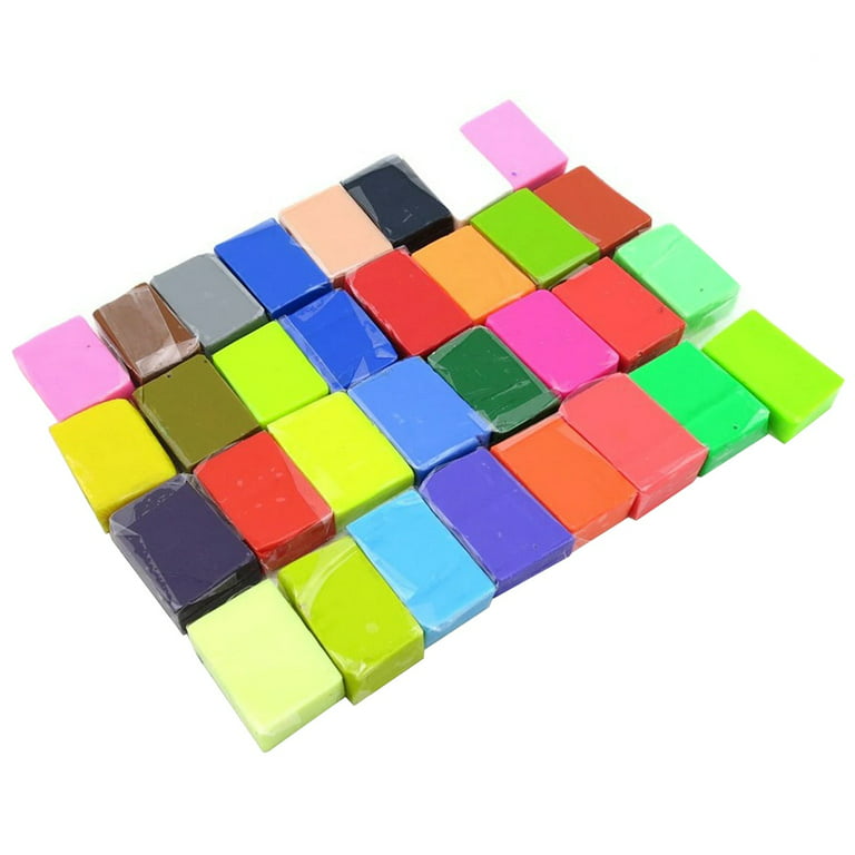 Flexible Texture Polymer Oven Bake Clay 24 Color For Art Material Kids  Puzzle Toy ,Each 20g Block ,Total 480g