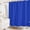 Blue Stripes, variant on Modern Blue Shibori Print Shower Curtain - Boho Geometric Dot Pattern - Mudcloth Design - Decorative Fabric Shower Curtain for Any Bathroom - 72x72 Inches (Shibori)