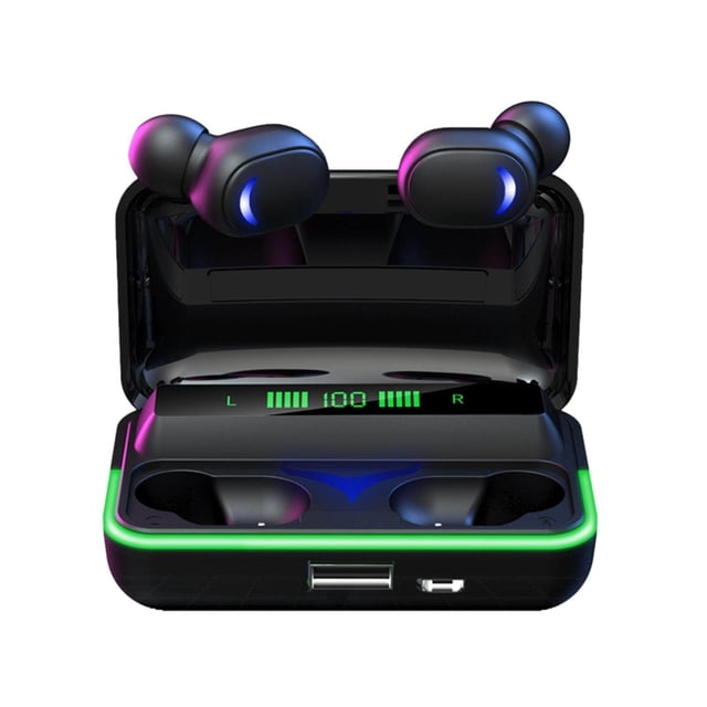 E10 auricular Bluetooth TWS inalámbrico Bluetooth 5,1 pantalla Digital móvil auriculares deportivos 9D estéreo en la oreja auriculares