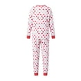 thumbnail image 3 of Valentines Day Matching Family Pajamas Set Love Heart Pattern Family Matching Outfits, 3 of 10