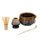 thumbnail image 4 of Juego de té matcha Cuenco para matcha con Juego de herramientas para hacer té hechas a mano Batidor de matcha de bambú japonés Kit para Dorado, 4 of 9