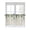Sage Green Brown, variant on Half Window Curtains 24 Inches Long, Sage Green Eucalyptus Window Treatment Curtain Drapes, Traditional Tree Branch Leaf Plant Short Curtains Tiers for Kitchen Over Sink, 27.5"x24", 2 Panels