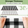 thumbnail image 2 of decorUhome 10Pcs Disposable Tablecloth for Rectangular Table, 54x108 Inch Black and White Checkered Table cover for Party, Birthday, Picnic, 2 of 8