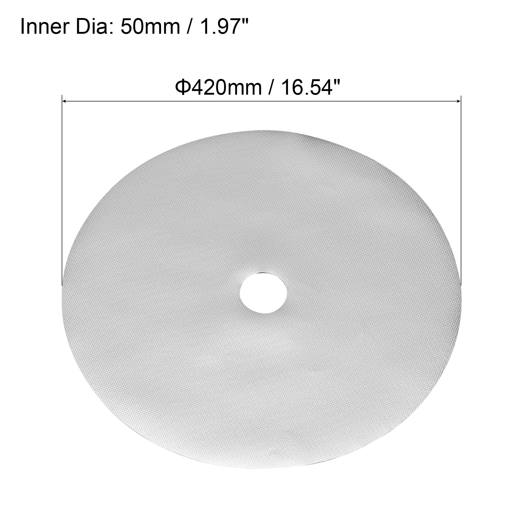 Uxcell 42cm Tree Mulch Ring Nonwoven Tree Protector Mat Plant Cover Silver Tone 15 Pack