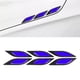 thumbnail image 3 of Puerta 6 Piezas Etiqueta Reflectante De Puerta Calcomanía De Advertencia Antiarañazos Estilo De Fibra De Carbono Para Coche Motocicleta Camión Azul, 3 of 7