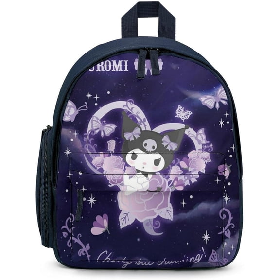 Kuromi Backpack School Bag Cute Lightweigh Back to School Rucksack Bag As Gift